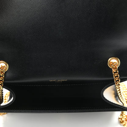 Saint Laurent Grain De Poudre Small Monogram Kate Satchel Black 5 of 11