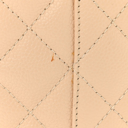 Chanel Caviar Quilted Petit Shopping Tote PST Beige Clair 9 of 12
