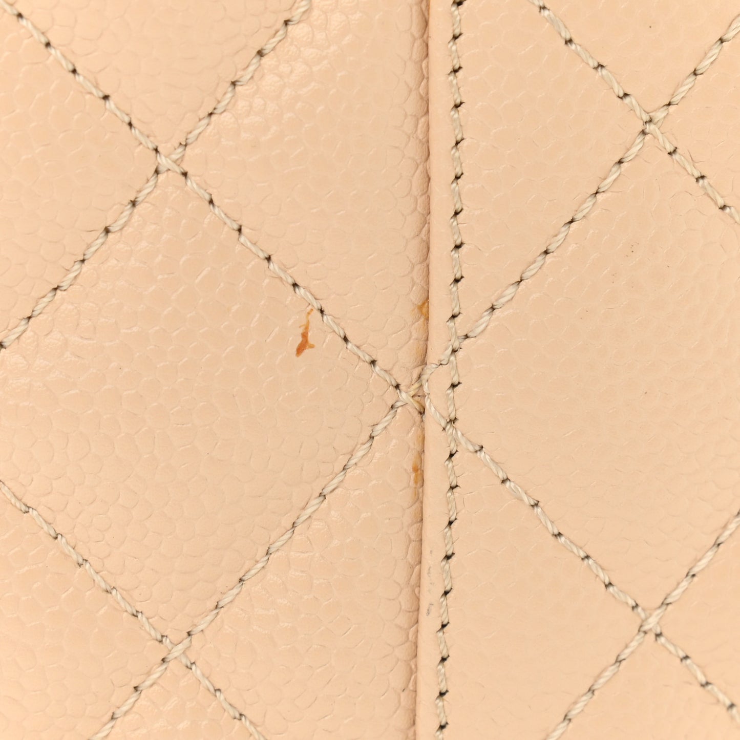 Caviar Quilted Petit Shopping Tote PST Beige Clair