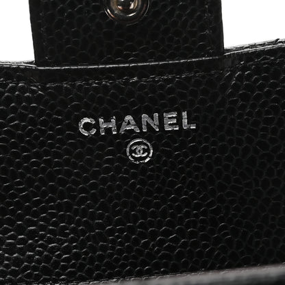 Chanel Caviar Quilted Compact Flap Wallet Black 7 of 12