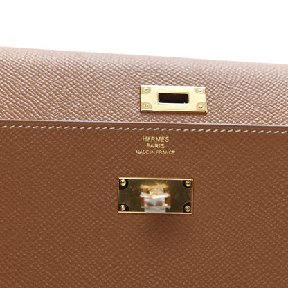 Hermes Epsom Kelly Wallet To Go Gold 7 of 8