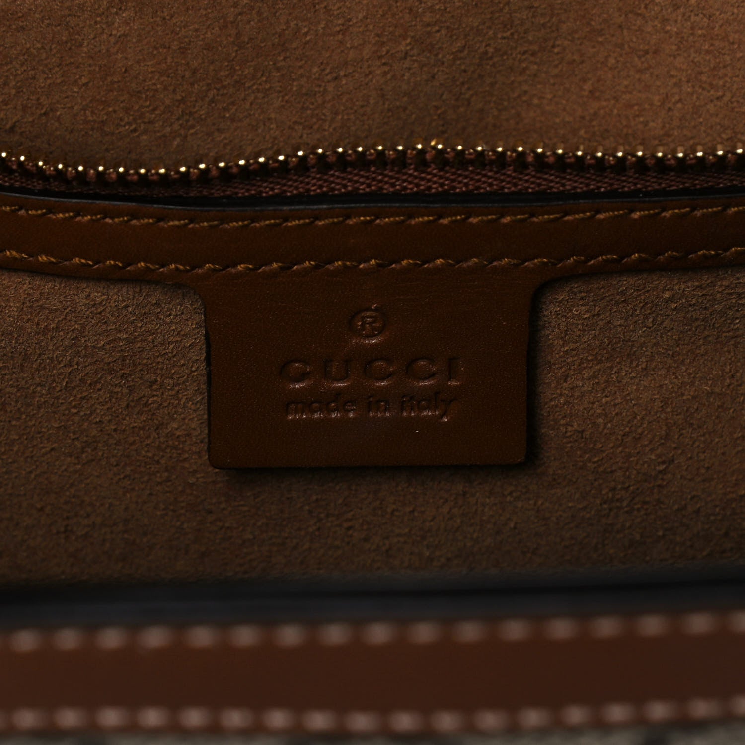Gucci GG Supreme Monogram Medium Padlock Tote Beige Cuir 6 of 13