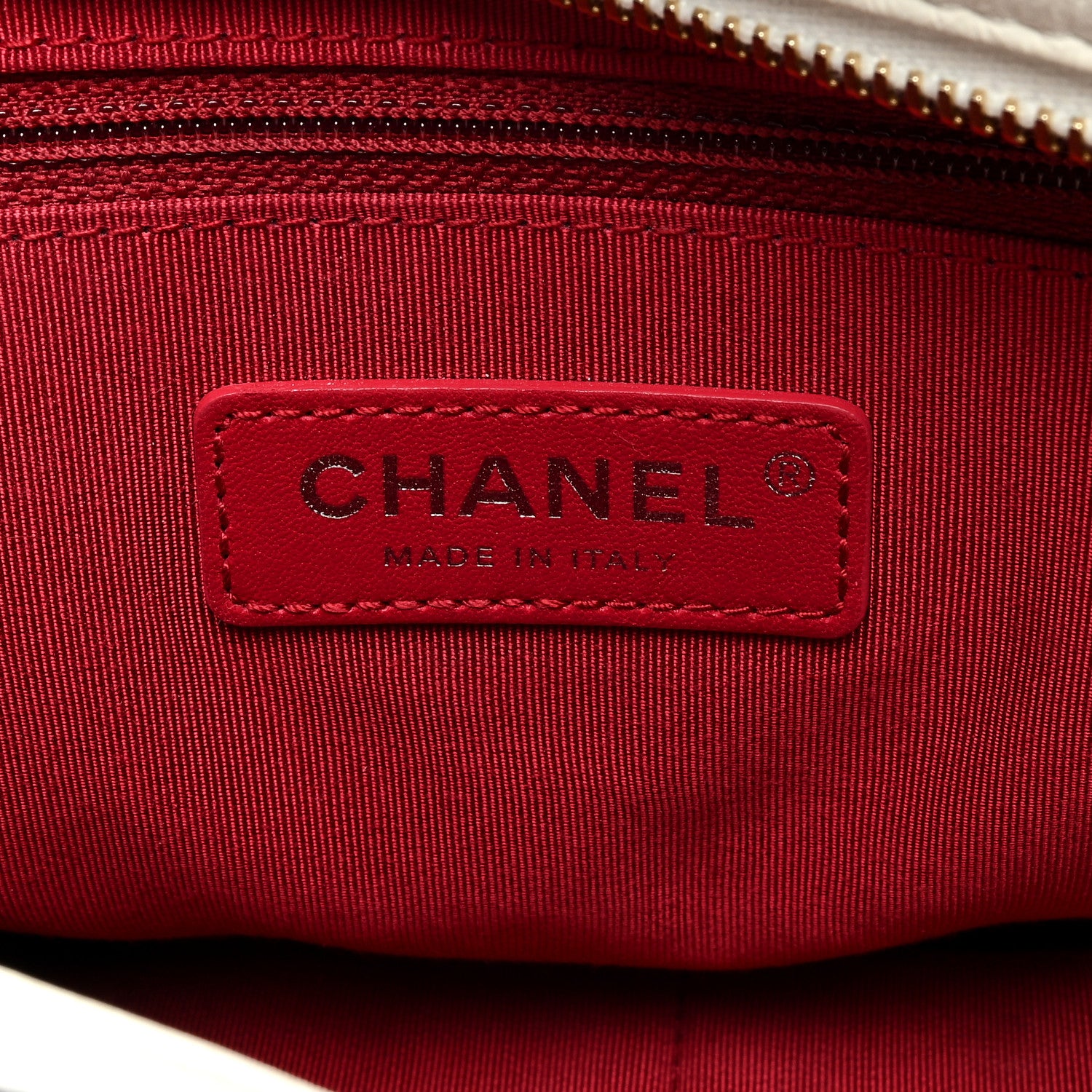 Chanel Aged Calfskin Quilted Large Gabrielle Hobo White Black 6 of 9