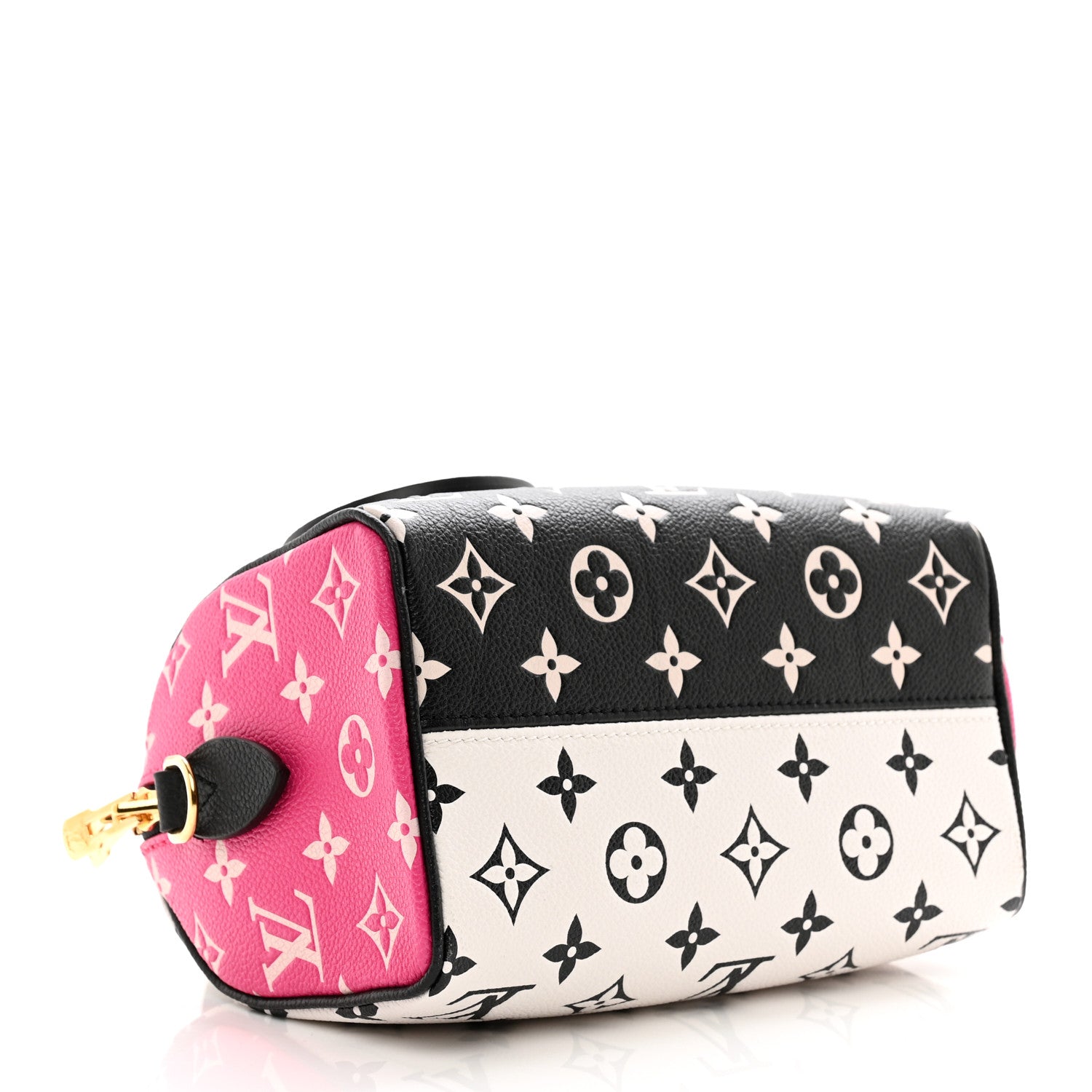 Louis Vuitton Empreinte Monogram Spring in the City Speedy Bandouliere 20 Black White Pink 4 of 9