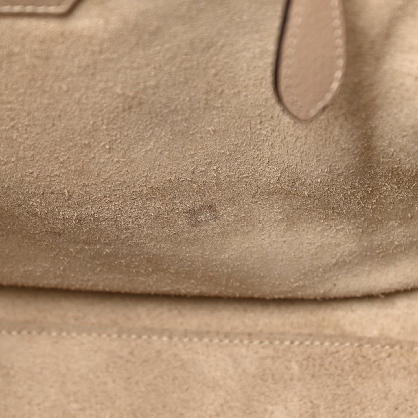 Drummed Calfskin Mini Luggage Dune