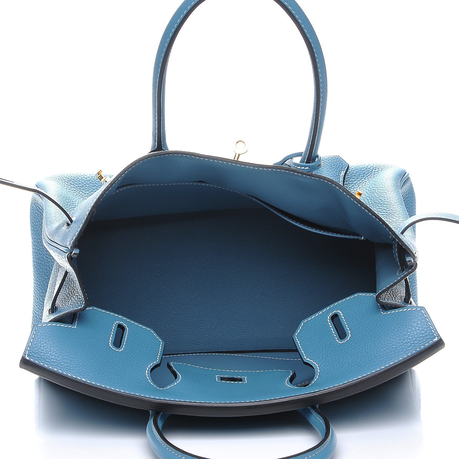 Hermes Togo Birkin 30 Blue Jean 7 of 23