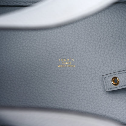 Hermes Taurillon Clemence Picotin Lock 18 PM Bleu Pale 6 of 11