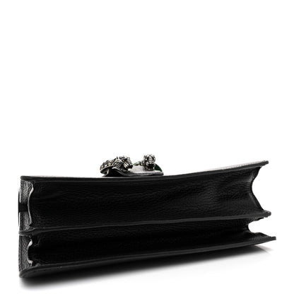 Gucci Dollar Calfskin Crystal Web Medium Dionysus Bamboo Top Handle Bag Black Black Diamond 4 of 14