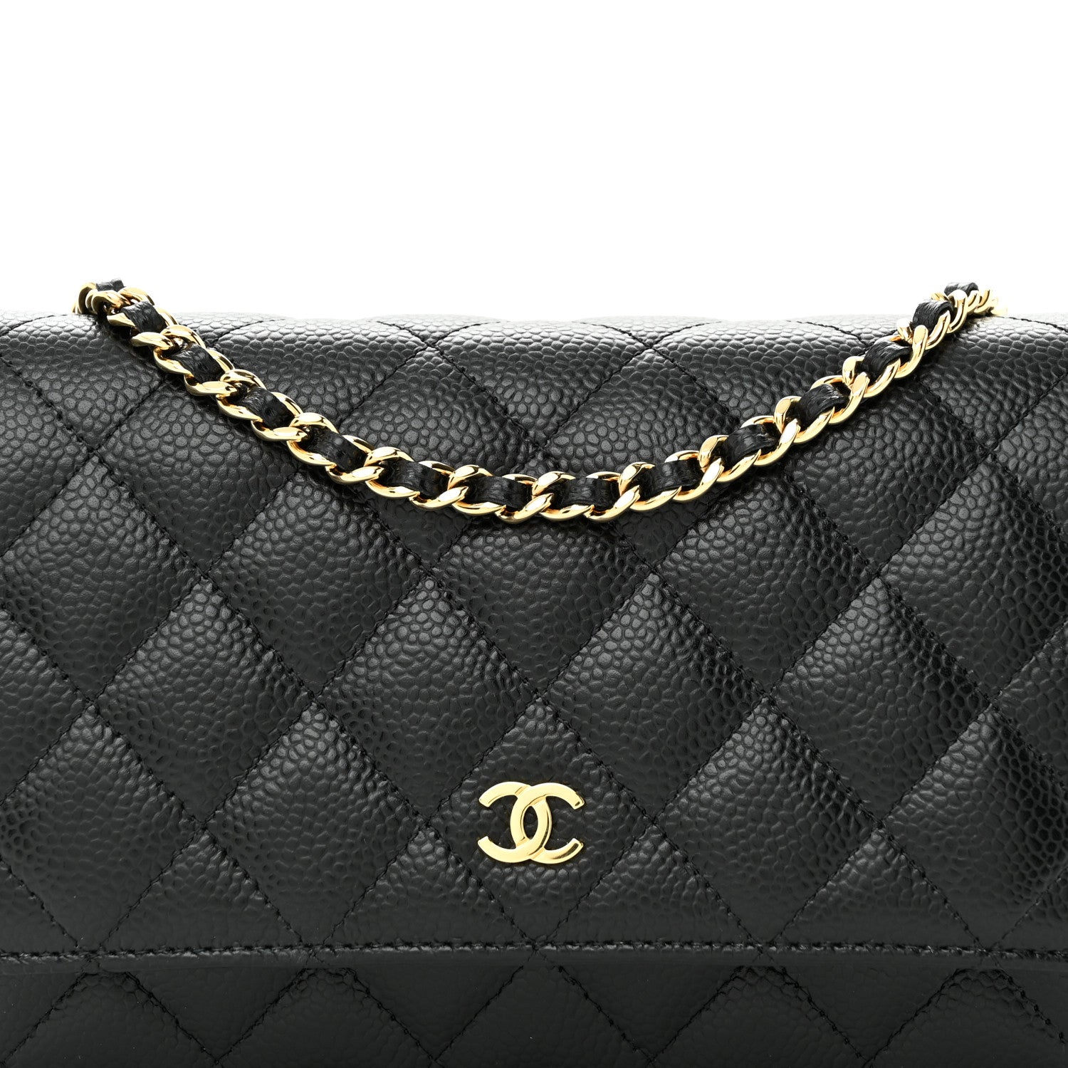 Chanel Caviar Quilted Wallet on Chain WOC Black 9 of 11