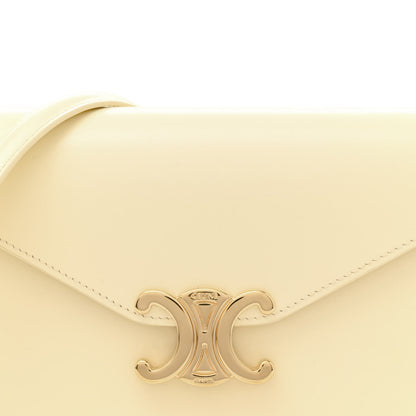 Celine Shiny Calfskin Triomphe Margo Wallet on Chain Sunlight 8 of 11