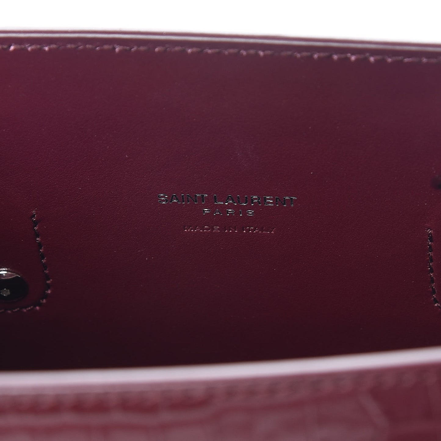 Calfskin Crocodile Embossed Baby Sac De Jour Rouge