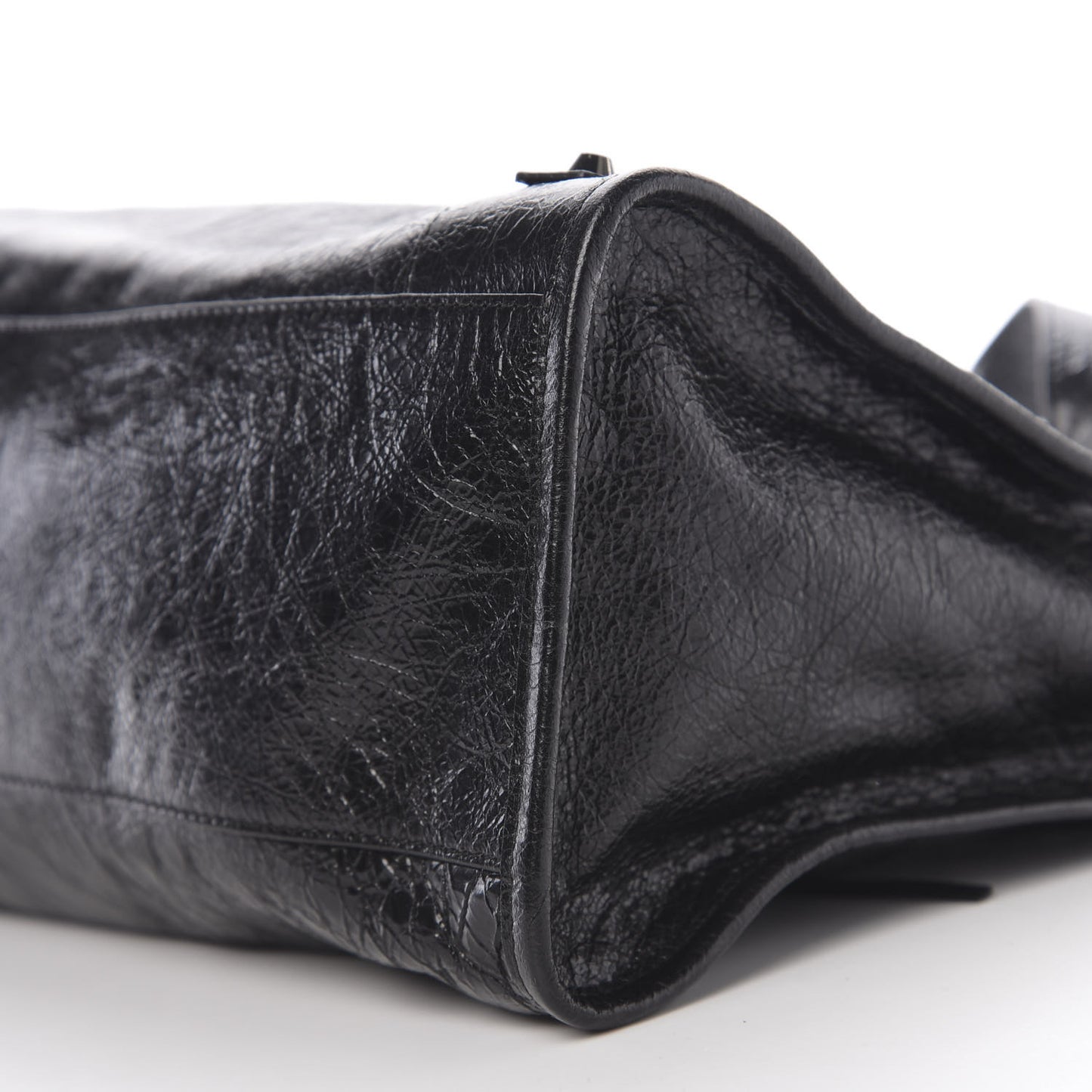 Agneau Classic Silver Hardware City Black