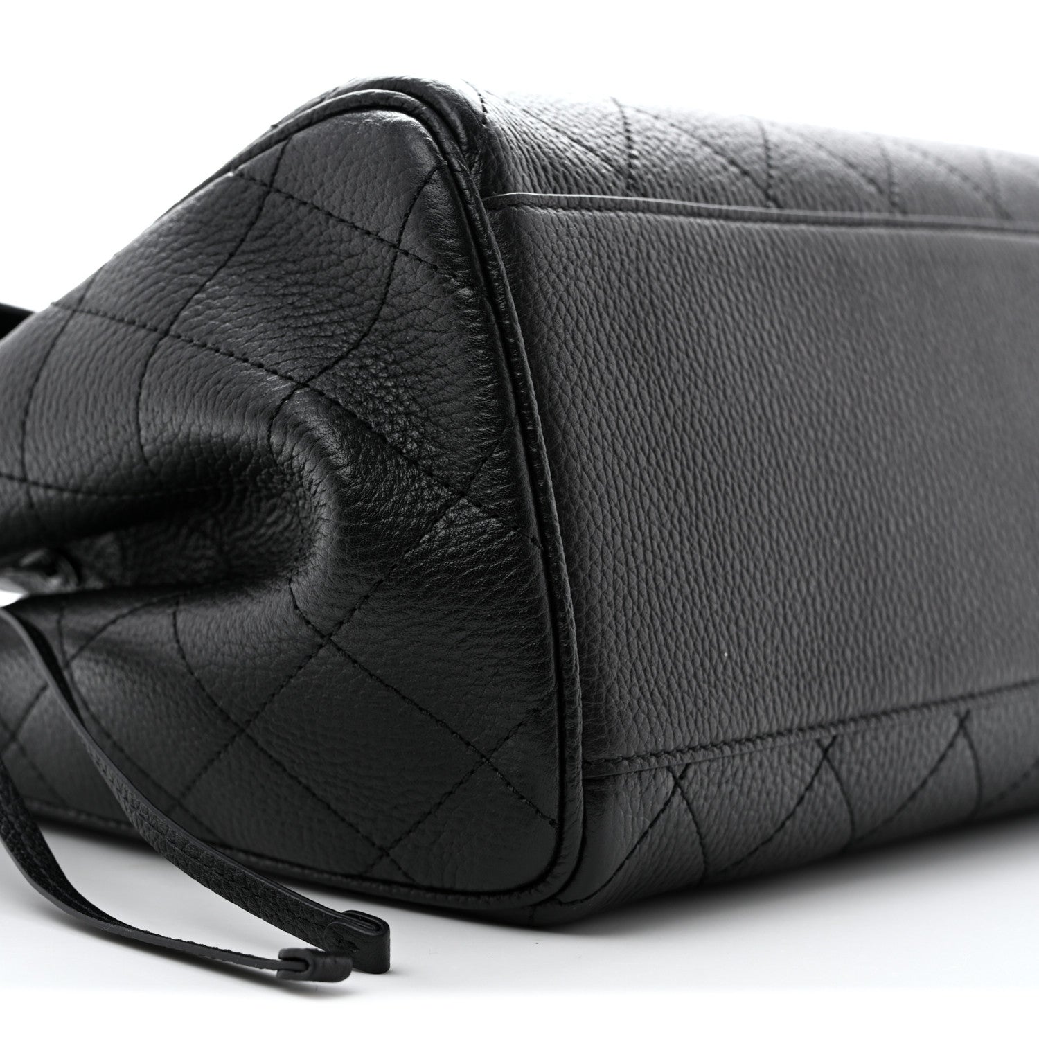 Chanel Grained Calfskin Stitched Urban Essentials Shopping Bag Black 10 of 12