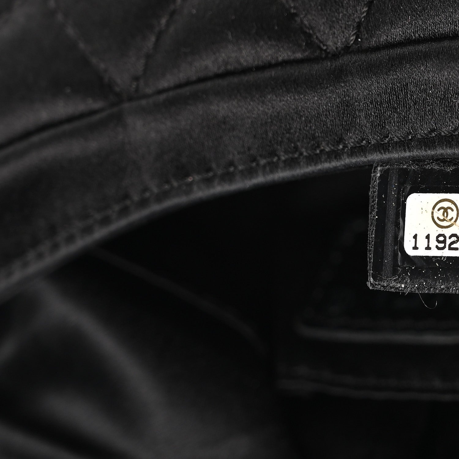 Chanel Satin Quilted Flap Clutch Black 7 of 7