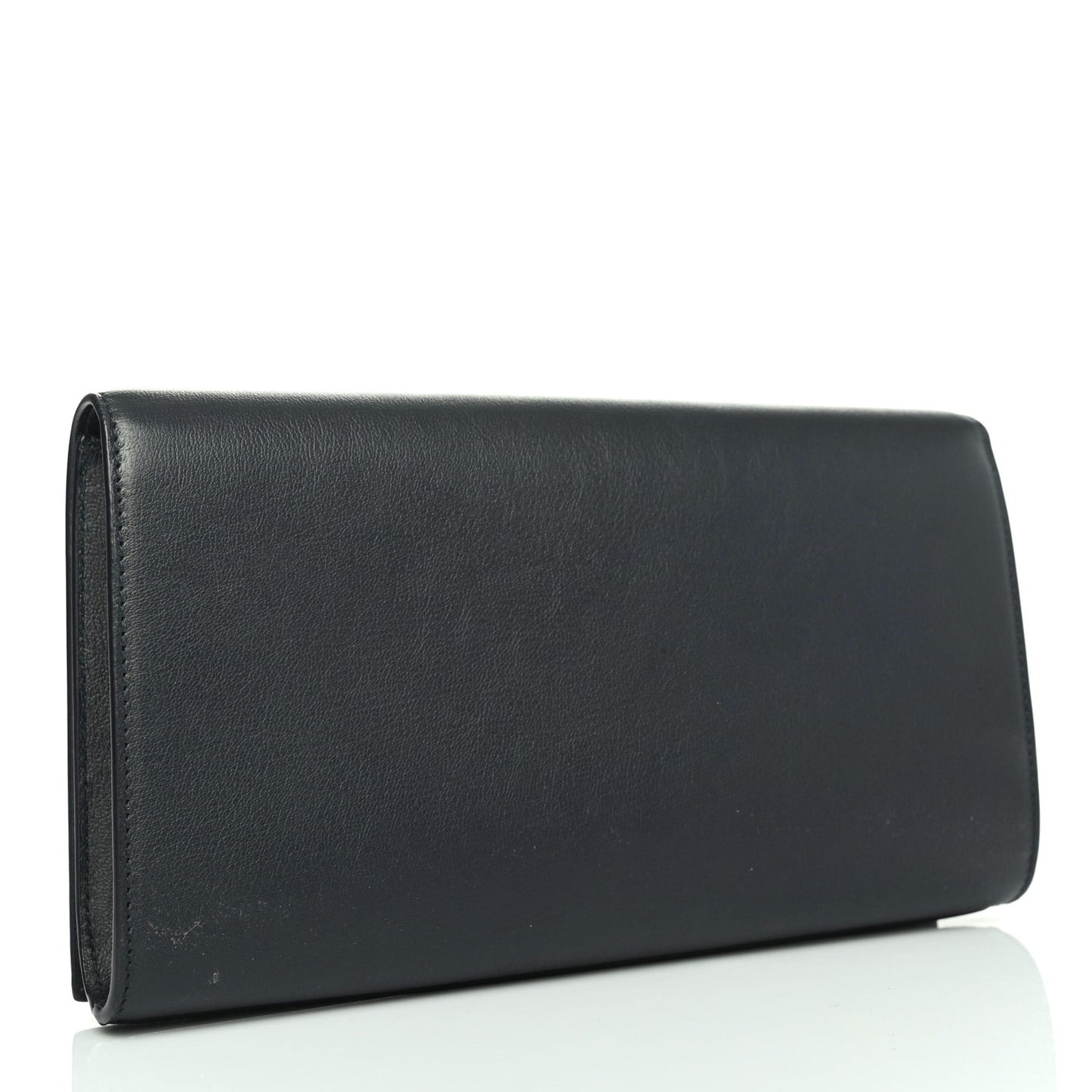 Calfskin Monogram Large Belle De Jour Clutch Navy