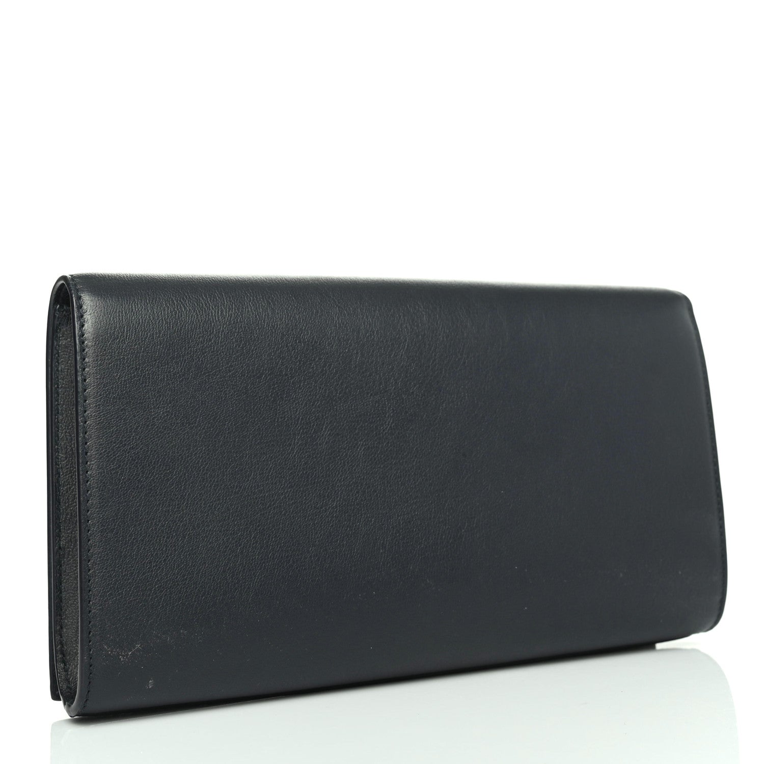 Saint Laurent Calfskin Monogram Large Belle De Jour Clutch Navy 2 of 4