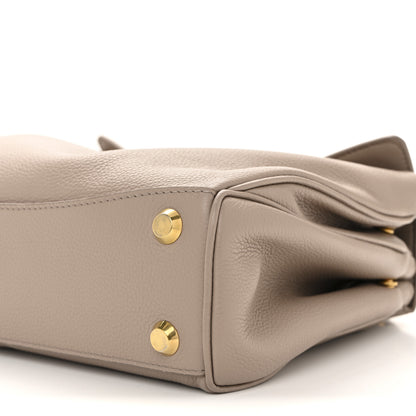 Balenciaga Grained Calfskin Small Rodeo Top Handle Handbag Sesame 10 of 13
