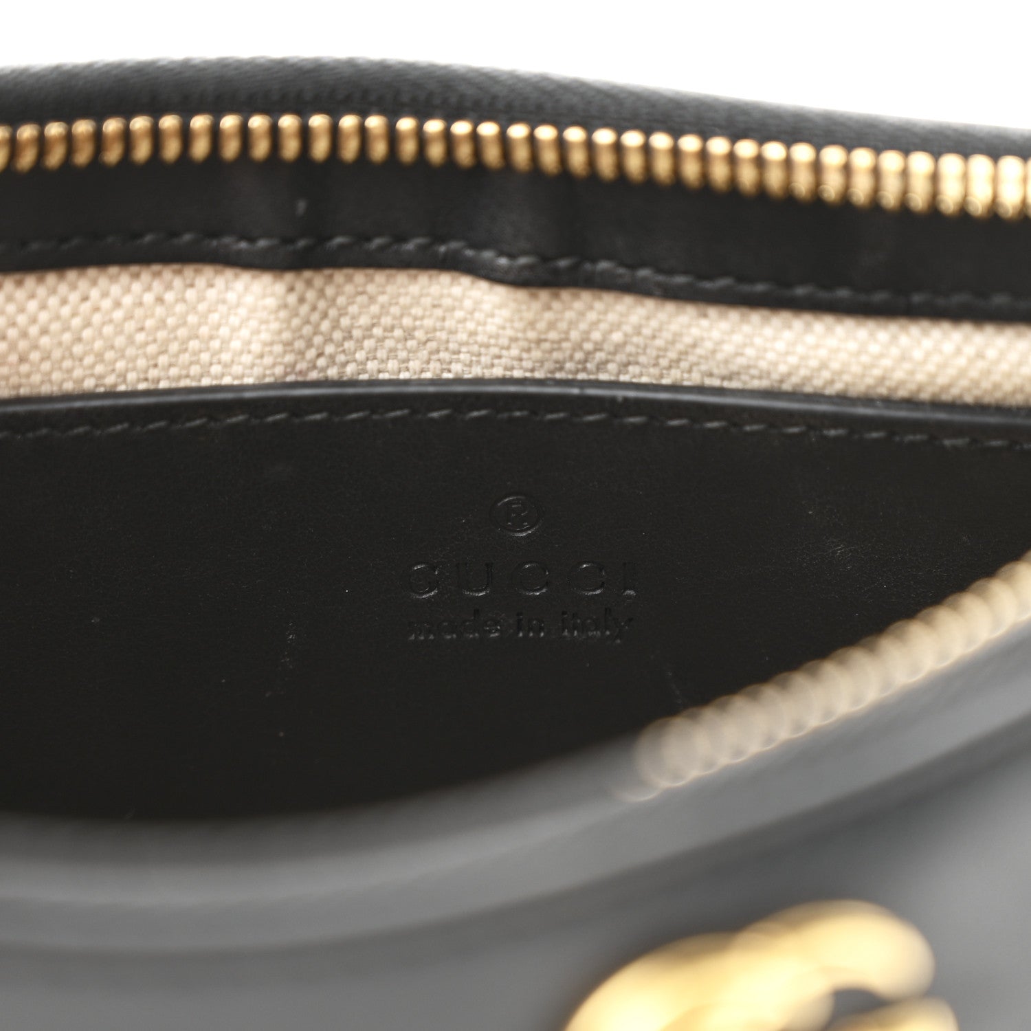 Gucci Calfskin GG Matelasse Chain Handbag Black Natural 6 of 10