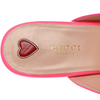 Gucci Calfskin Womens Princetown Slippers 40.5 Fuxia Fluo 5 of 11