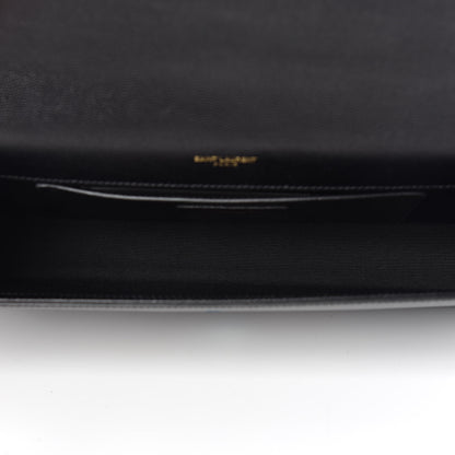 Saint Laurent Grain De Poudre Monogram Cassandre Clutch Black 5 of 8