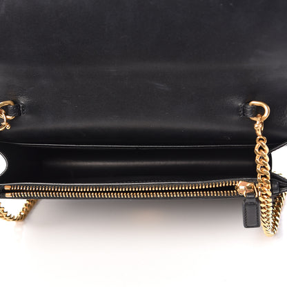 Saint Laurent Smooth Calfskin Classic Monogram Kate Tassel Chain Wallet Black 10 of 16