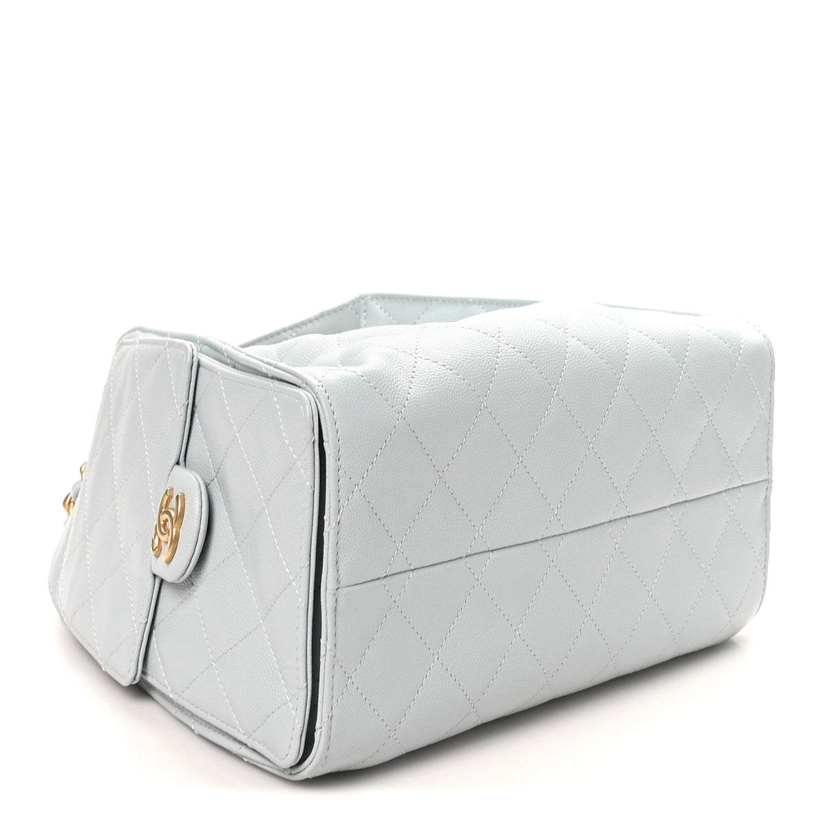 Chanel Caviar Quilted Small Chanel 25 Handbag Light Blue 4 of 10