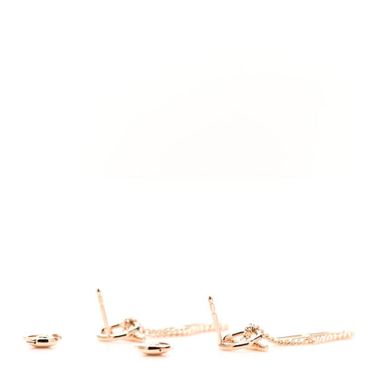 Hermes 18K Rose Gold Echappee Earrings 3 of 5