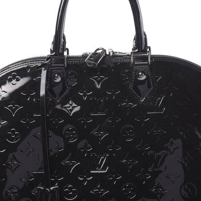 Louis Vuitton Vernis Alma GM Noir Magnetique 7 of 9