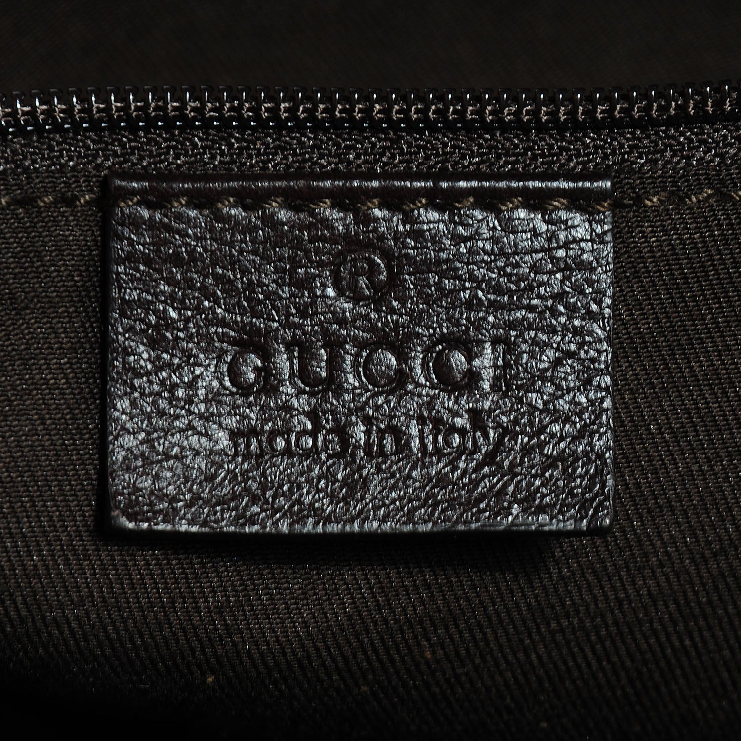 Gucci Monogram Large New Ladies Web Tote Dark Brown 6 of 7