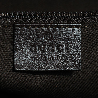 Gucci Monogram Large New Ladies Web Tote Dark Brown 6 of 7