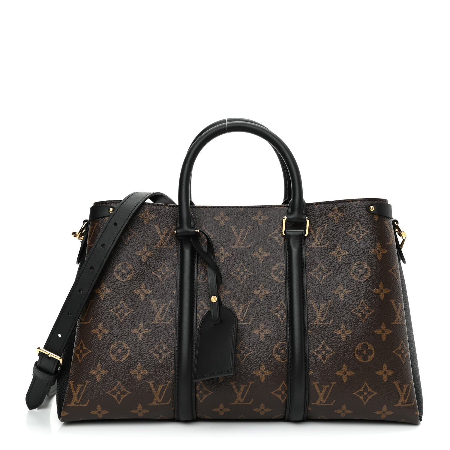 Louis Vuitton Monogram Soufflot MM Black 1 of 10