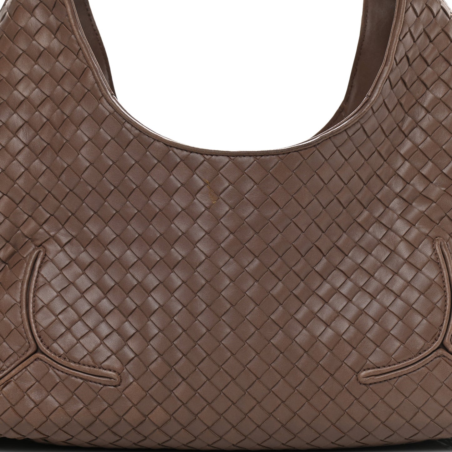 Nappa Intrecciato Ball Hobo Brown