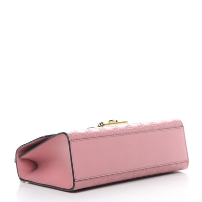 Gucci Guccissima Signature Medium Padlock Shoulder Bag Rose Baby Candy 4 of 13
