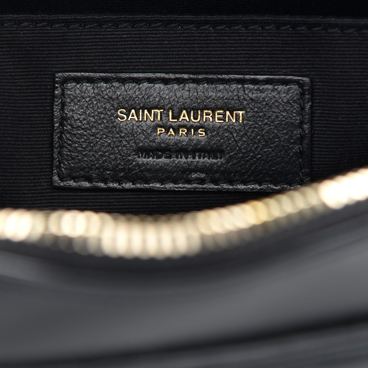Calfskin Matelasse Monogram Lou Camera Bag Black