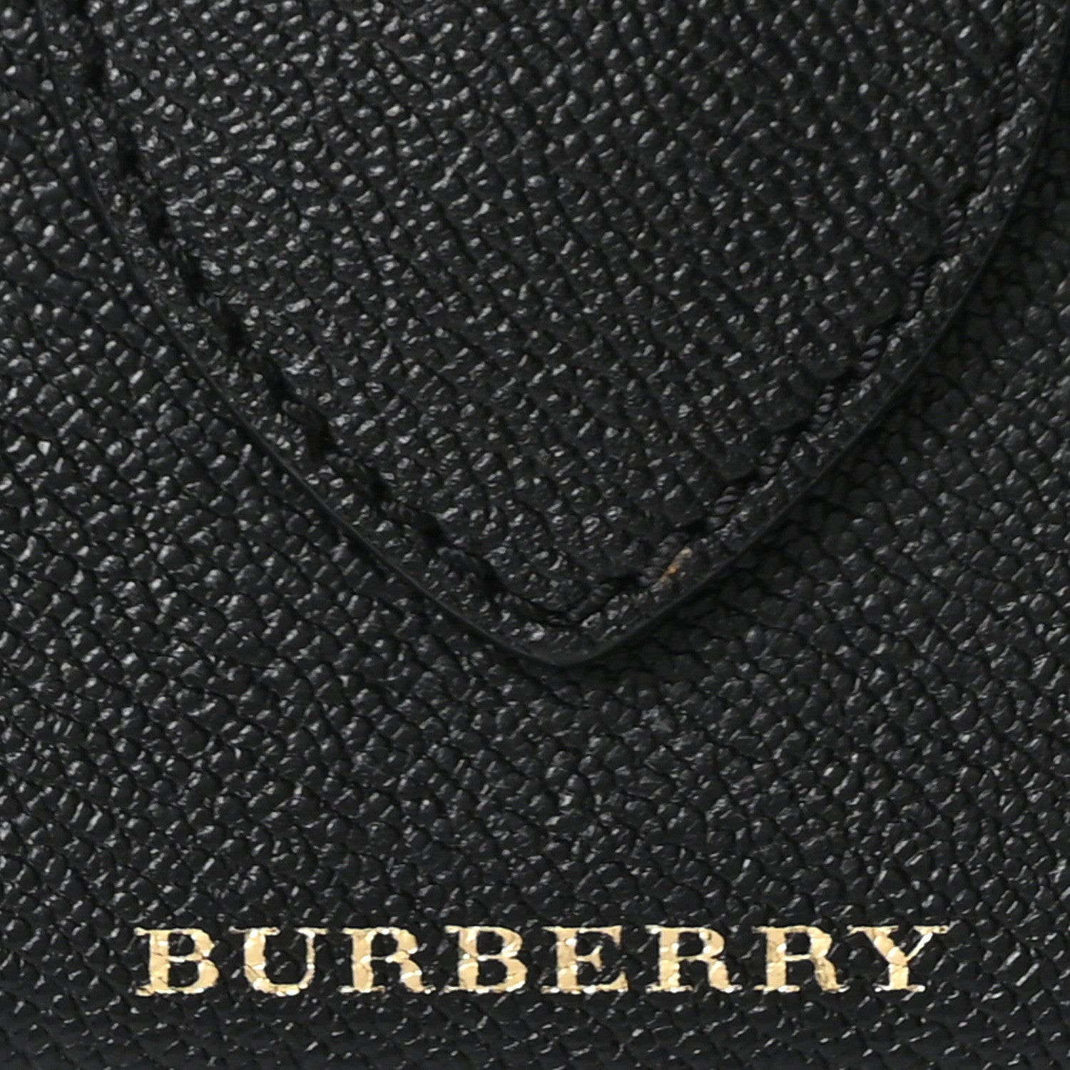 Burberry Soft Grain Calfskin Small Buckle Tote Black 8 of 10