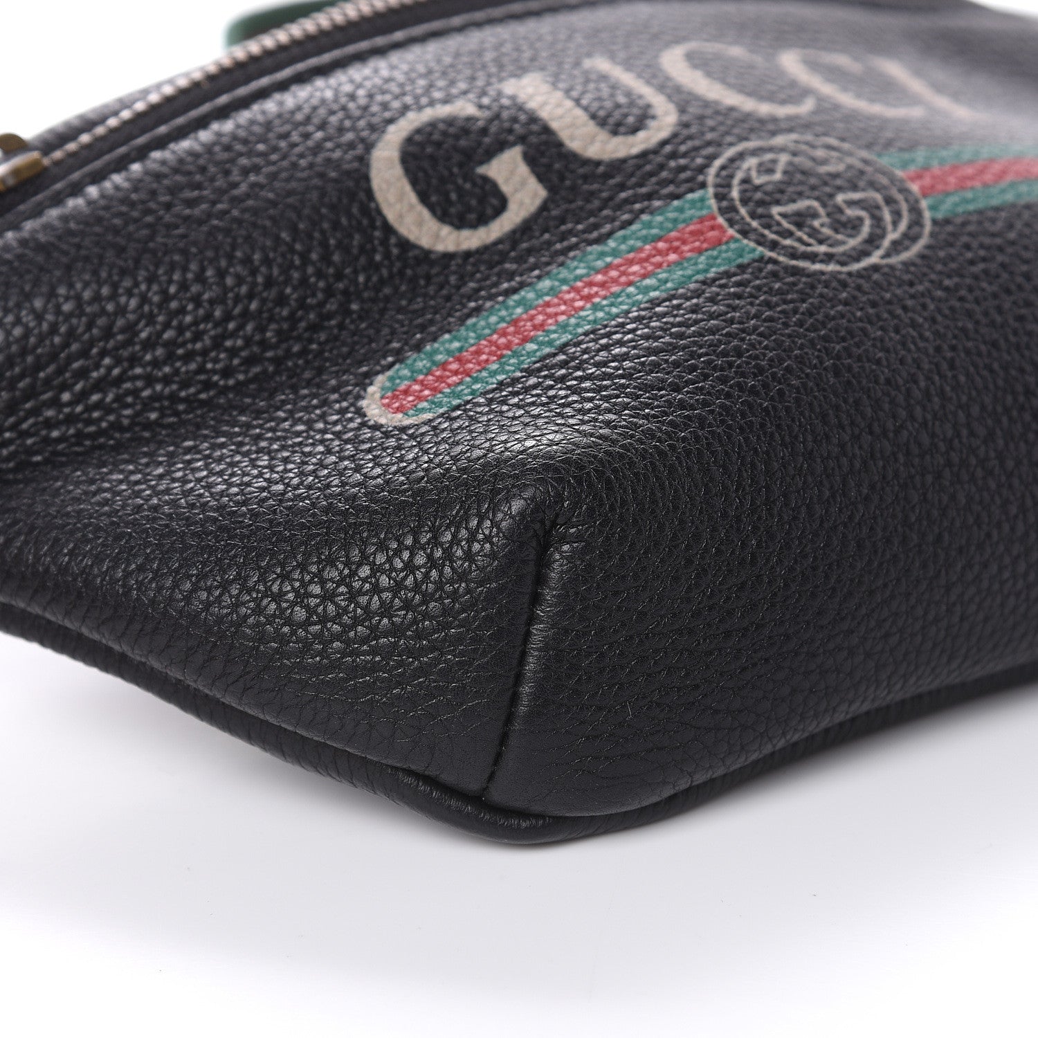 Gucci Grained Calfskin Small Logo Belt Bag Black 8 of 10