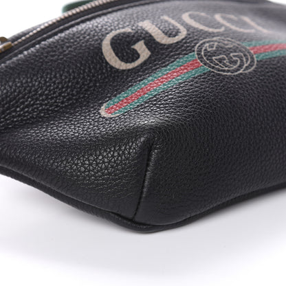 Gucci Grained Calfskin Small Logo Belt Bag Black 8 of 10