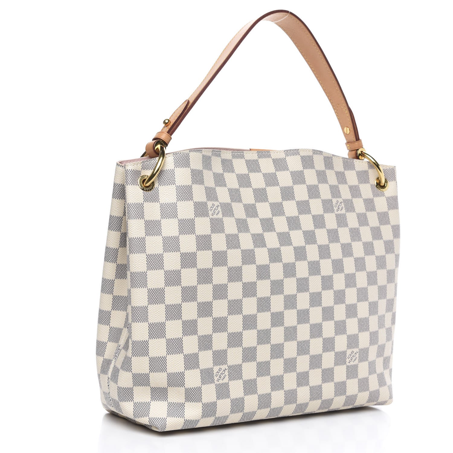 Louis Vuitton Damier Azur Graceful PM Rose Ballerine 3 of 13