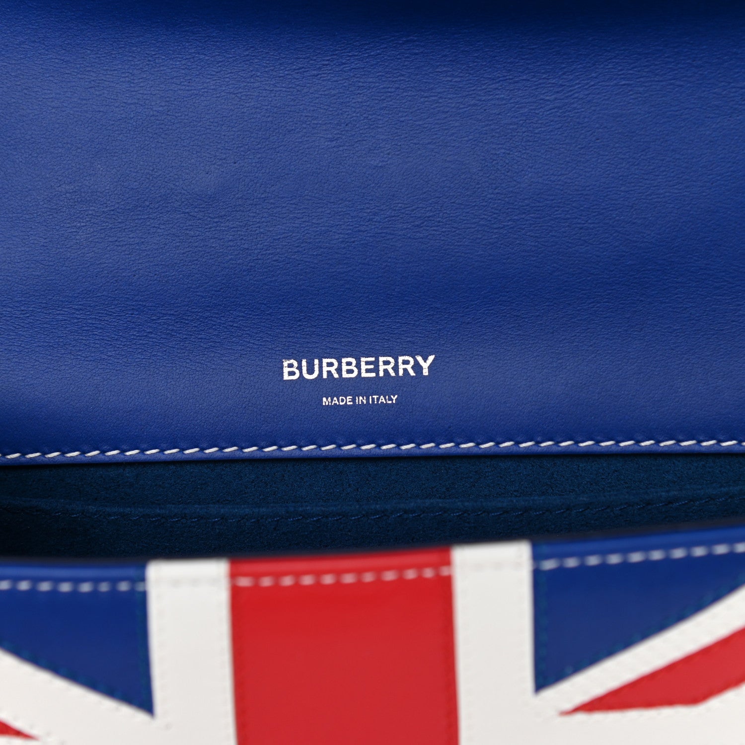 Burberry Lambskin Quilted Small Lola Bag Red Navy White 6 of 10
