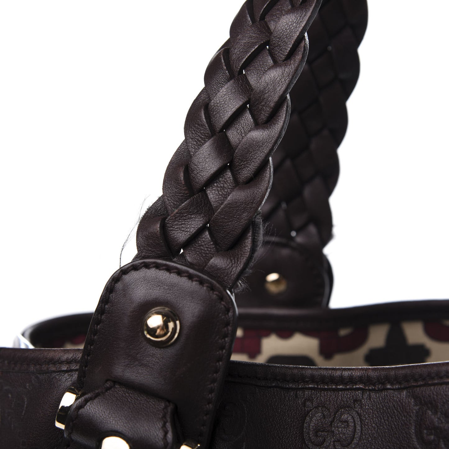 Guccissima Pelham Shoulder Bag Chocolate