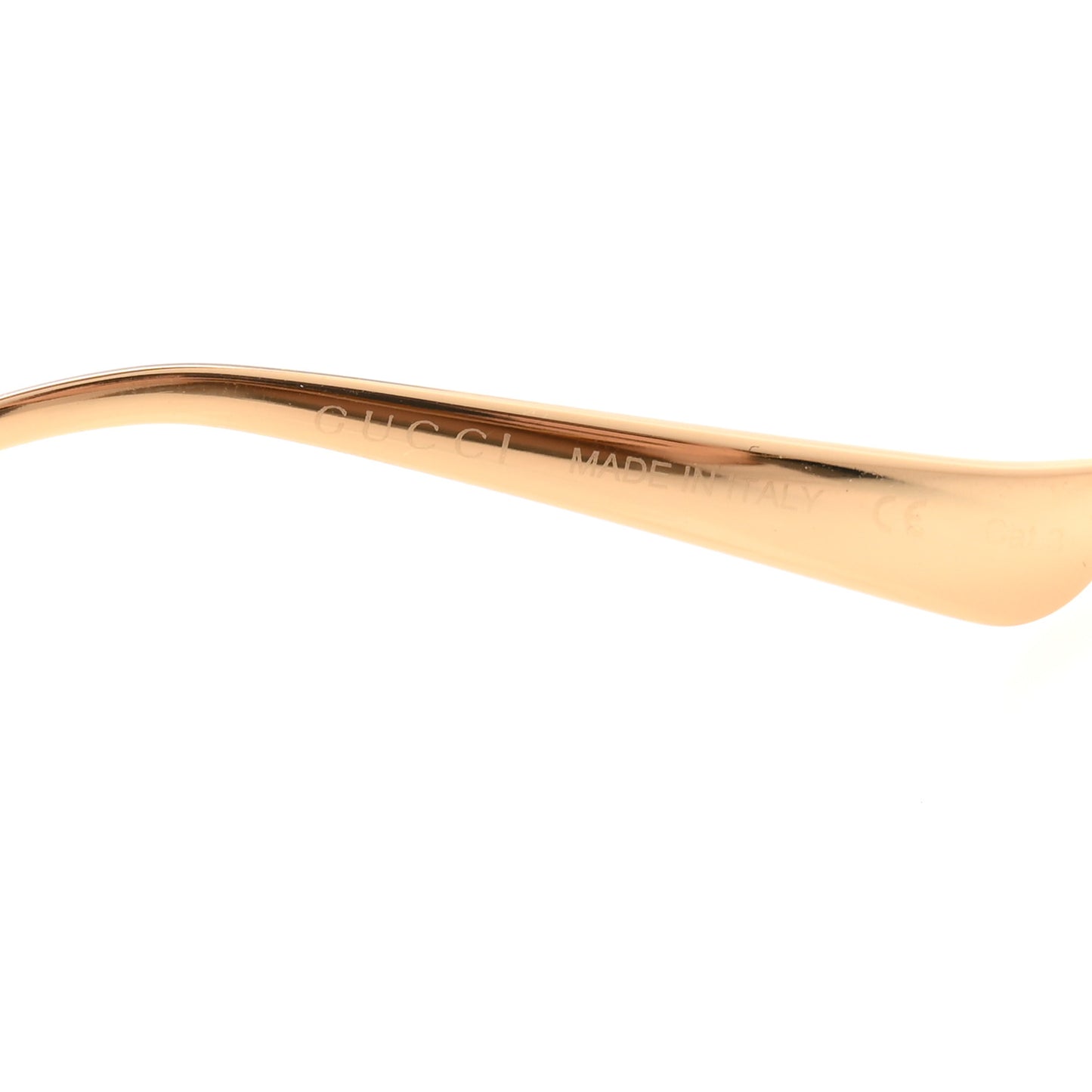 Metal Oversized Round Frame GG0225S Sunglasses Gold