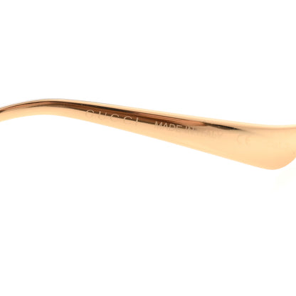 Gucci Metal Oversized Round Frame GG0225S Sunglasses Gold 6 of 9