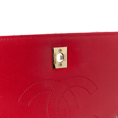Chanel Lambskin Quilted Small Trendy CC Flap Dual Handle Bag Red 6 of 15