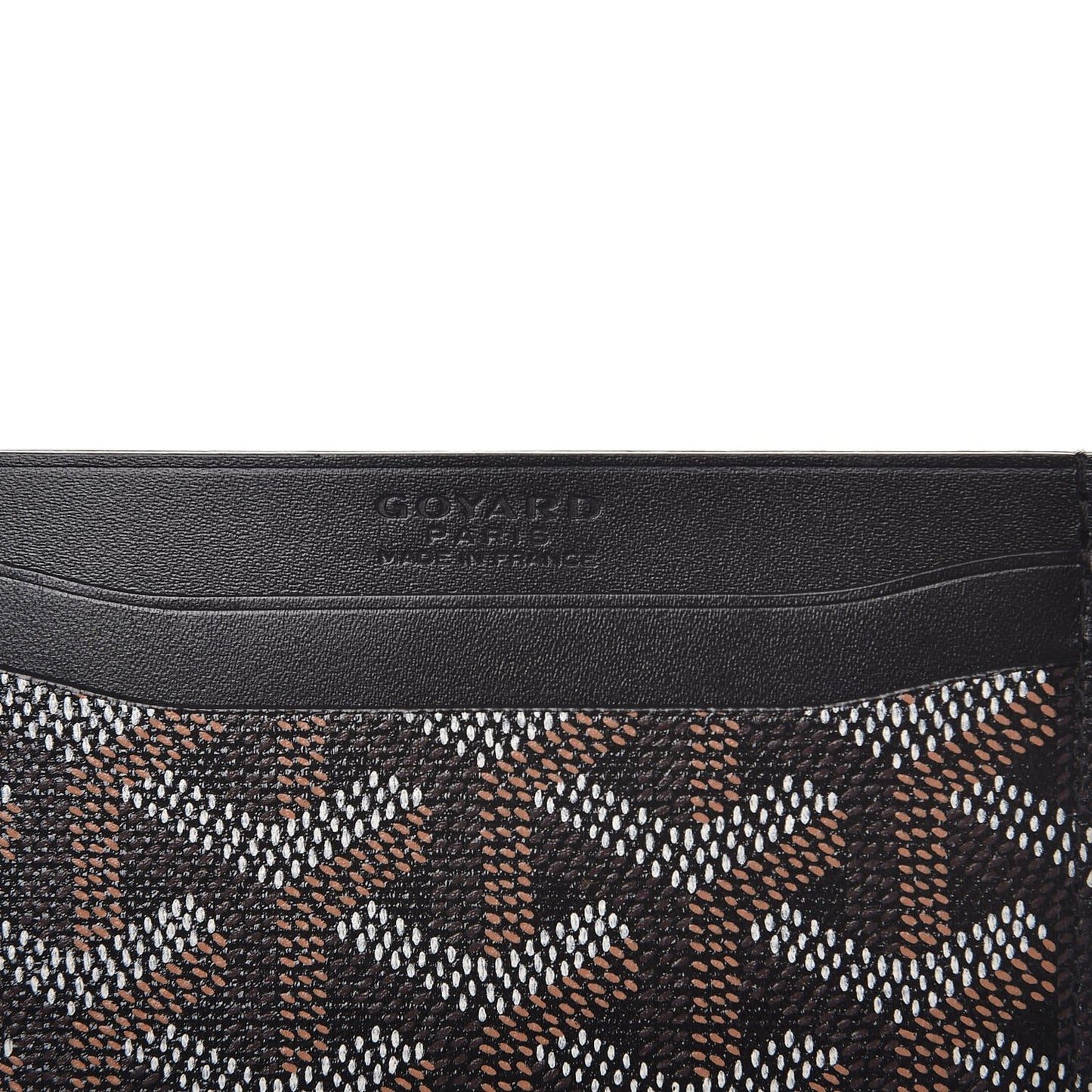 Goyardine Saint Sulpice Card Holder Black
