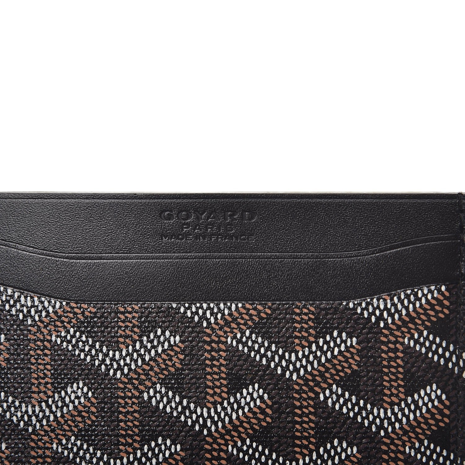 Goyard Goyardine Saint Sulpice Card Holder Black 6 of 7
