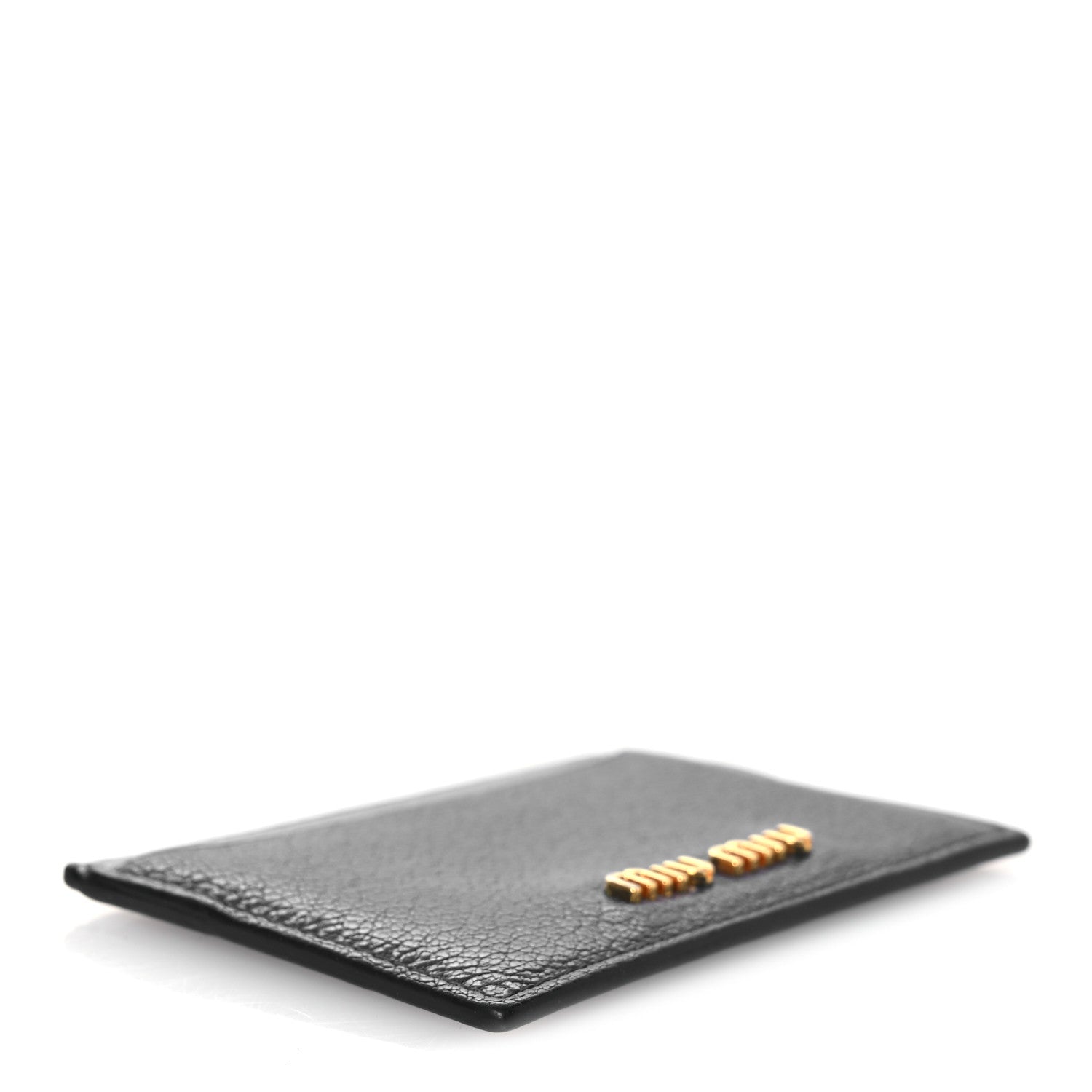 Miu Miu Goatskin Card Holder Blue 4 of 7