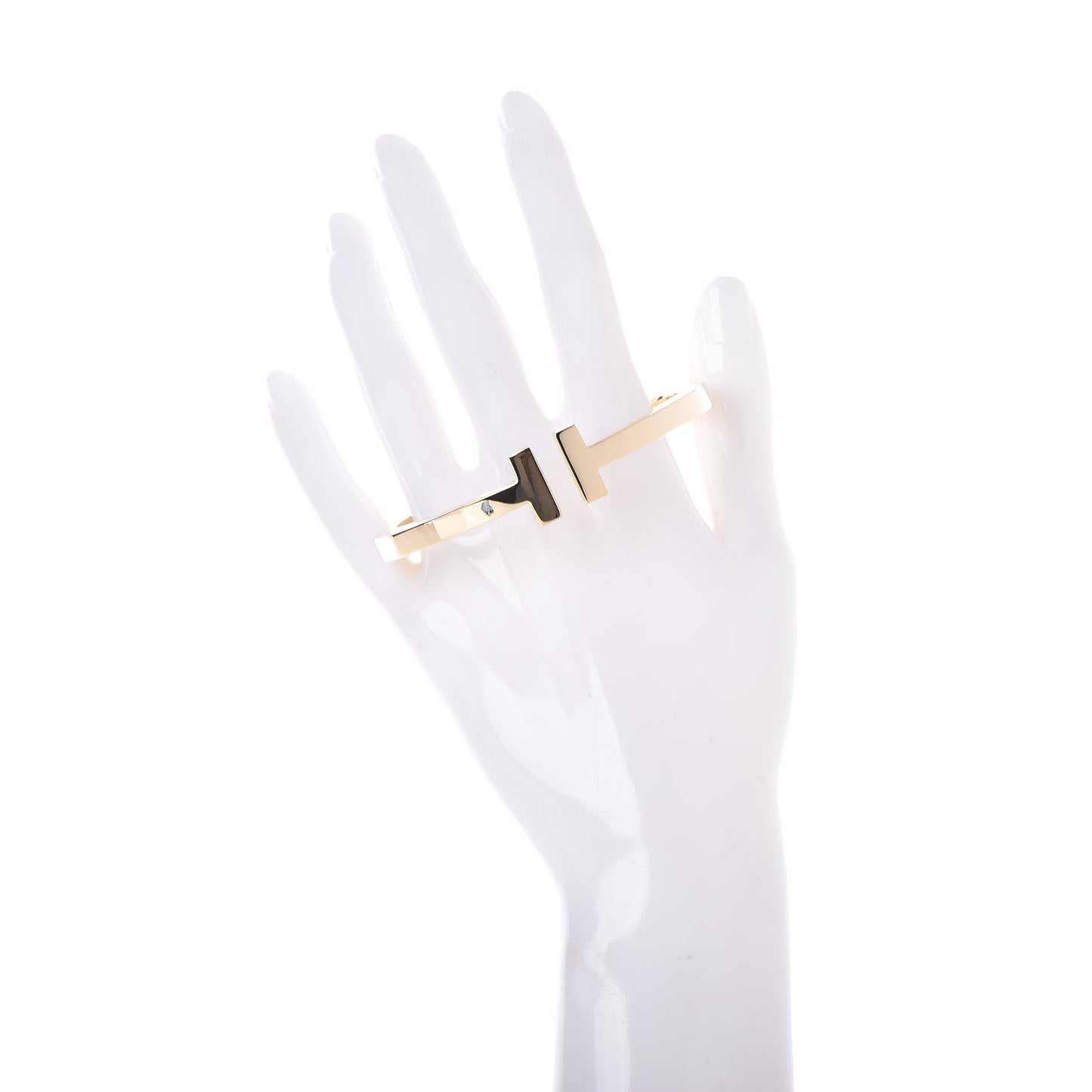 18K Yellow Gold T Square Bracelet