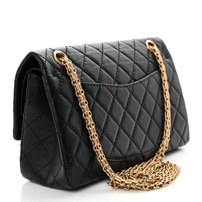 Chanel Aged Calfskin Quilted 2.55 Reissue 225 Flap Black 3 of 12