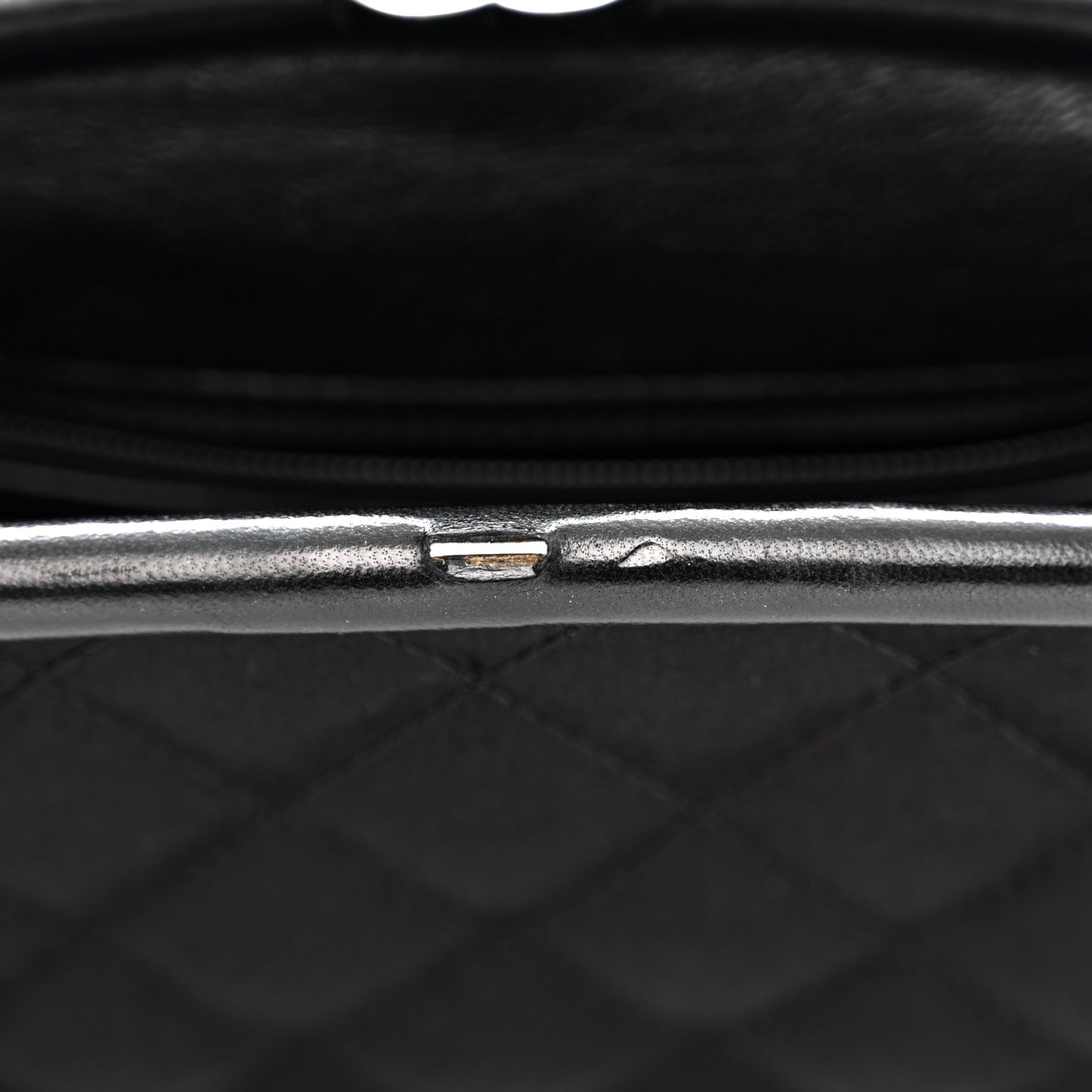 Satin Quilted Timeless Clutch Black