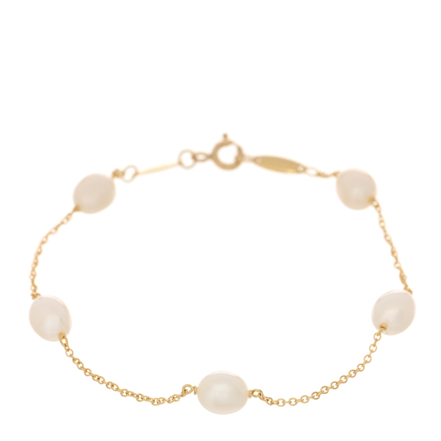 18K Yellow Gold Pearl 6-6.5mm Elsa Peretti Pearls By The Yard Bracelet
